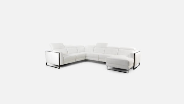 Canapé d'angle chaise longue cuir BRADLEY – Image 6