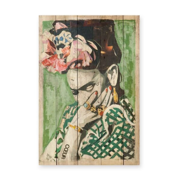 Panneau décoratif en bois FRIDA KAHLO